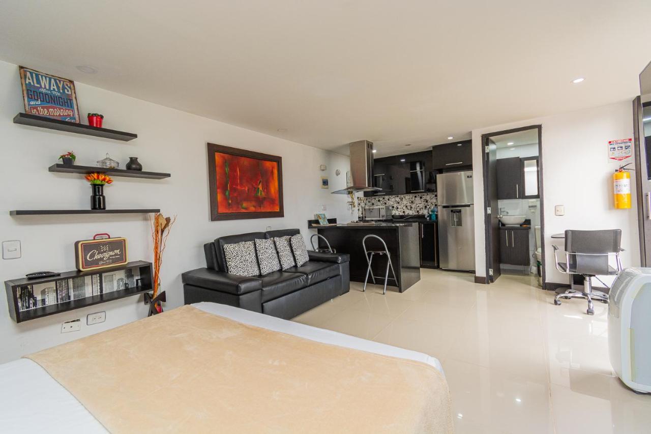 Loft Moderno En El Poblado Con Vista Y Parqueadero Mio Lofts Apartment Medellin Exterior photo