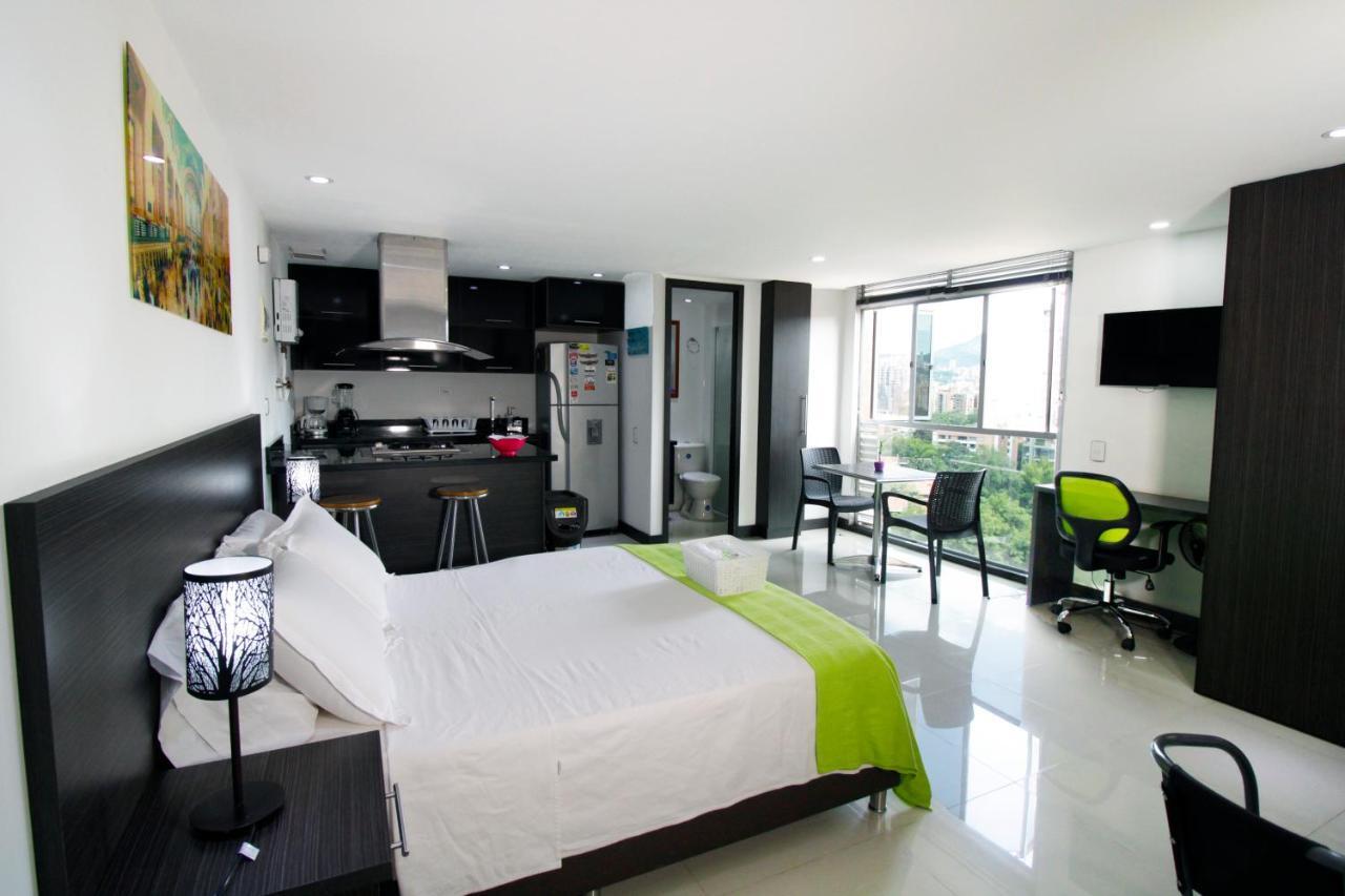Loft Moderno En El Poblado Con Vista Y Parqueadero Mio Lofts Apartment Medellin Exterior photo